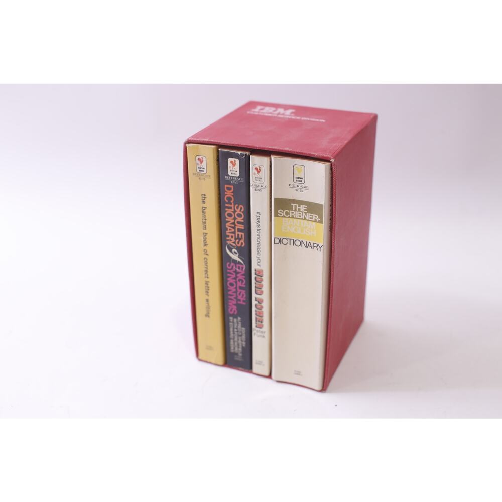 Dictionary, Book Lot, Bantam, Writing, Synonyms, English, Boxed ~ 250929-WH 1357